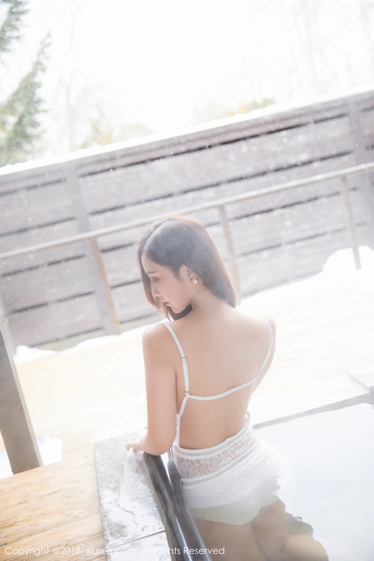 图片[5]-[XiuRen秀人网]VOL.1236 女神淼淼萌萌哒北海道旅拍白色连体内衣温泉湿身诱惑写真59P-秀人网官方网站